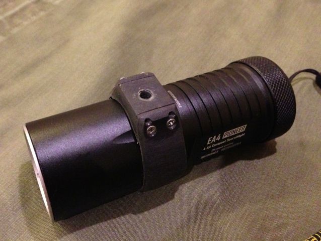 NITECORE EA4+Switch guard & Anti-roll & Tripod adapter bottom view